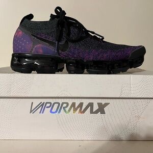 Men’s Nike Midnight (Black & Purple) Vapormax Fkyknit 2 New